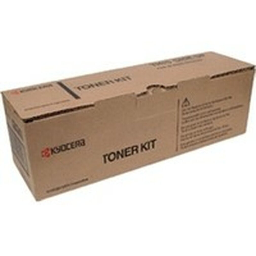 Braune Karton Toner Kit Box mit schwarzem Text und Logo.