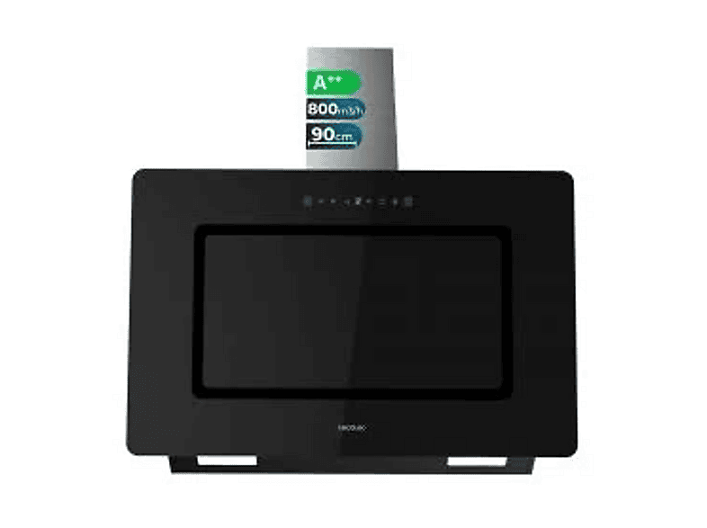 Cecotec Dunstabzugshaube 90cm Bolero Flux - 800m³/h, A++, Touch, Handbewegung