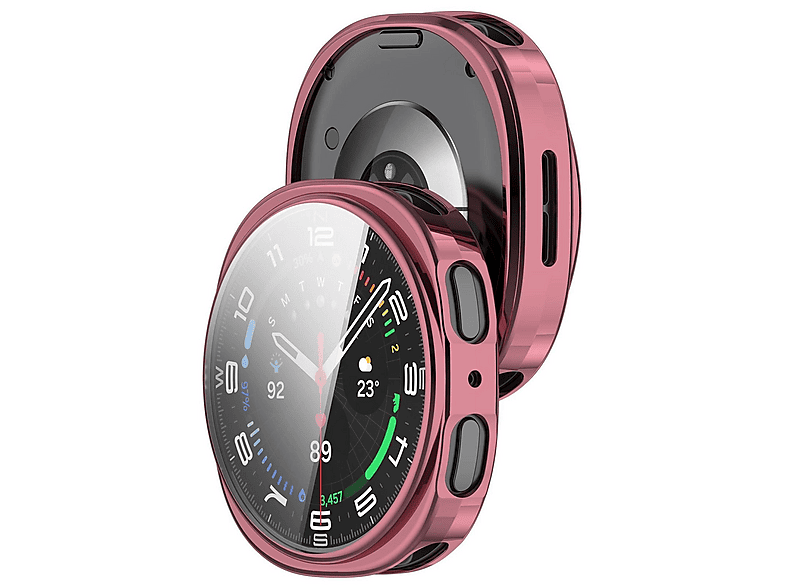 VETRO TEMPERATO WIGENTO Custodia protettiva TPU per Google Pixel Watch 4 41mm | Protezione completa - Facile installazione