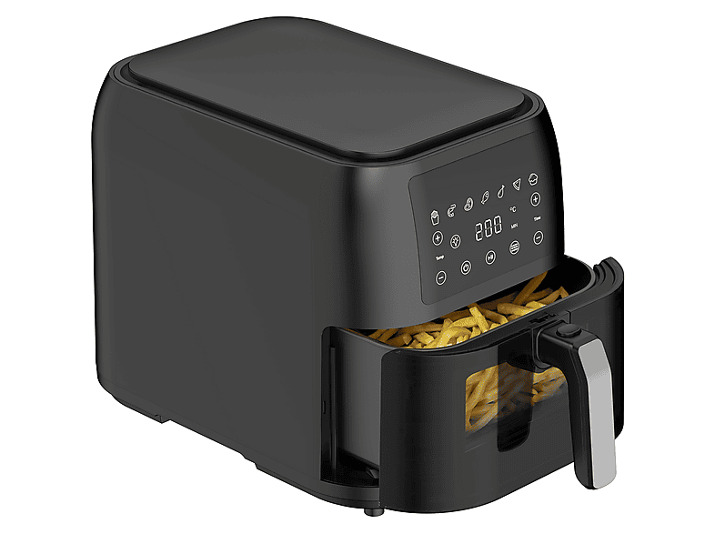 DEWELLING AF08008 Airfryer XXL 8.5L Heißluftfriteuse 1700 Watt Schwarz