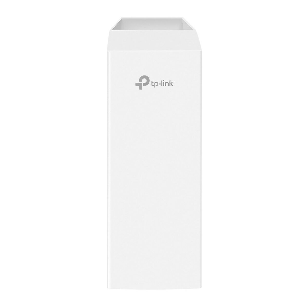 Pojedyncze białe urządzenie TP-Link, wysokie i prostokątne, stojące pionowo. Widoczne logo TP-Link.