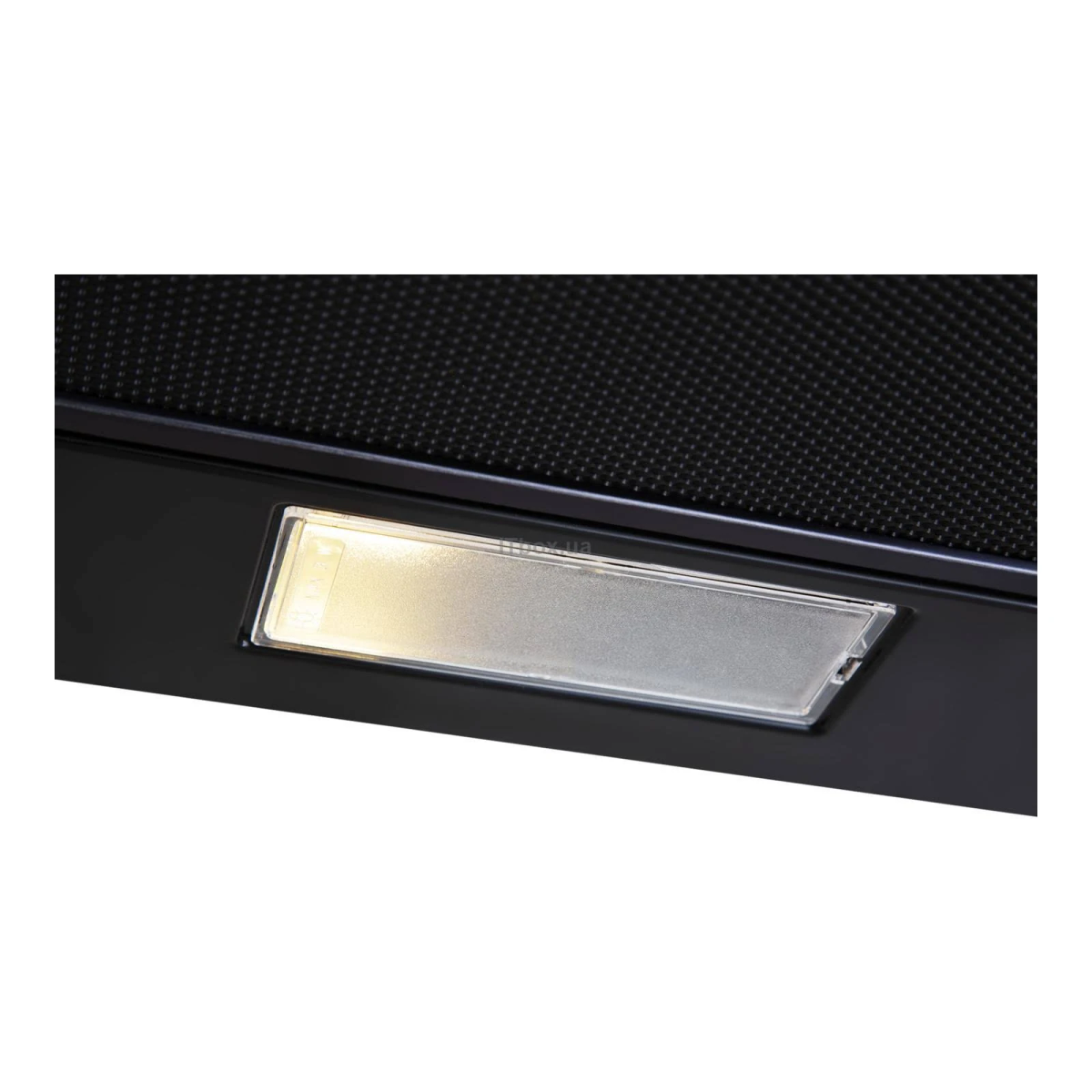 Un primo piano della luce della cappa.