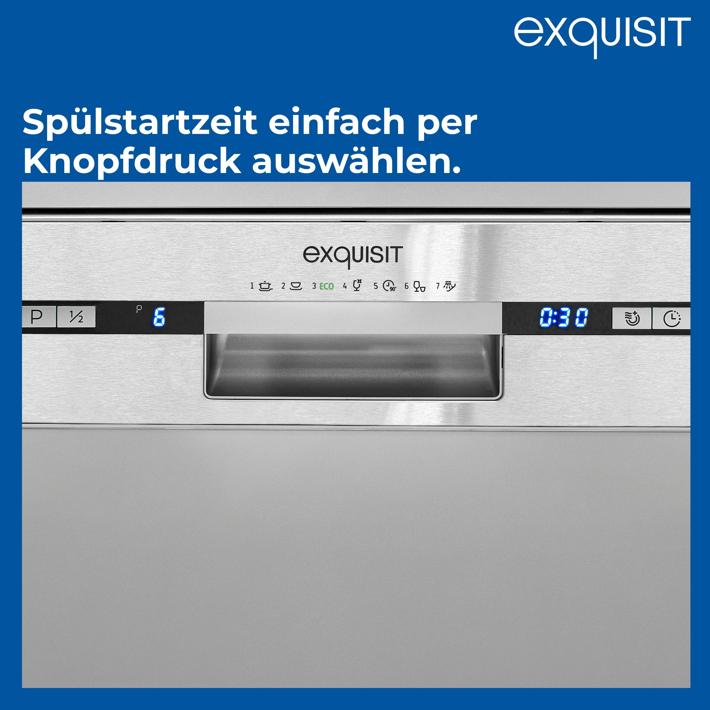 Geschirrspüler-Bedienfeld mit der Zahl '6' und digitaler Anzeige von '0:30'.