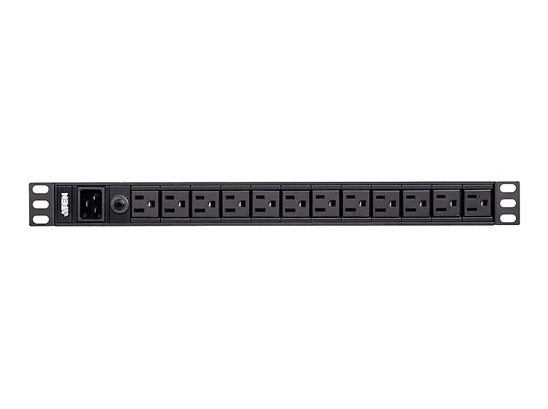 PE0212G ATEN 12 PORT 1U PDU 15A IEC-C13 X 12 ATEN PE0212G-AT-G main image 1