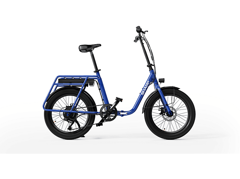 SHARP BD03EBL Kompakt-/Faltrad (Laufradgröße: 20 Zoll, Unisex-Rad, Blau)