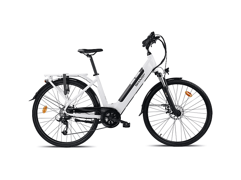 SHARP ED05EW Citybike (Laufradgröße: 28 Zoll, Unisex-Rad, Weiß)