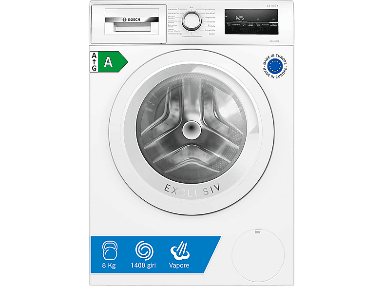 BOSCH Serie 4 WAN28299 Serie 4 Waschmaschinen (8 kg, 1400 U/Min., A)