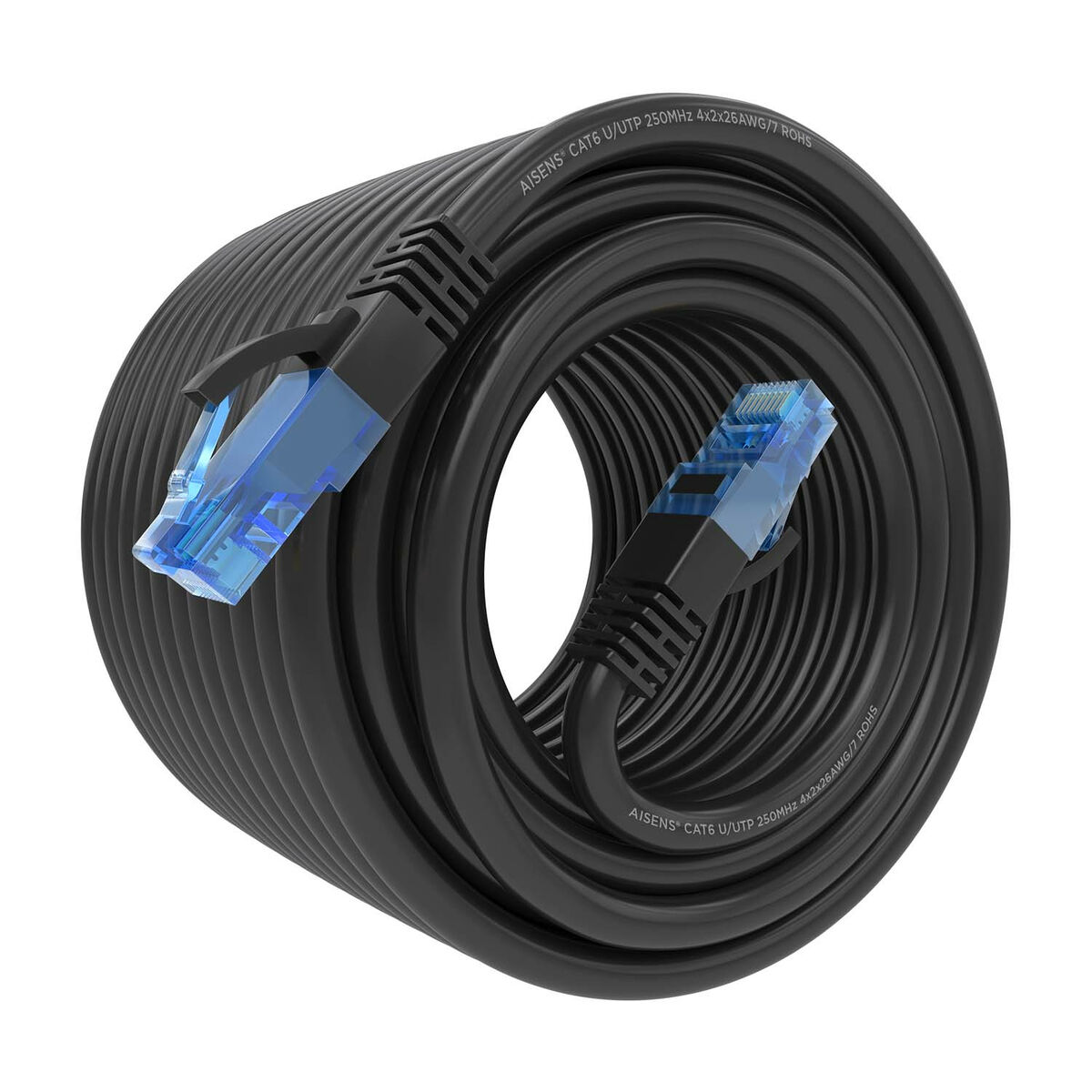 Nano Cable Cavo Di Rete RJ45 Cat.6 UTP 25m – AWG26 CCA, Alta Velocità 10 Gbps Per Casa E Ufficio - 5