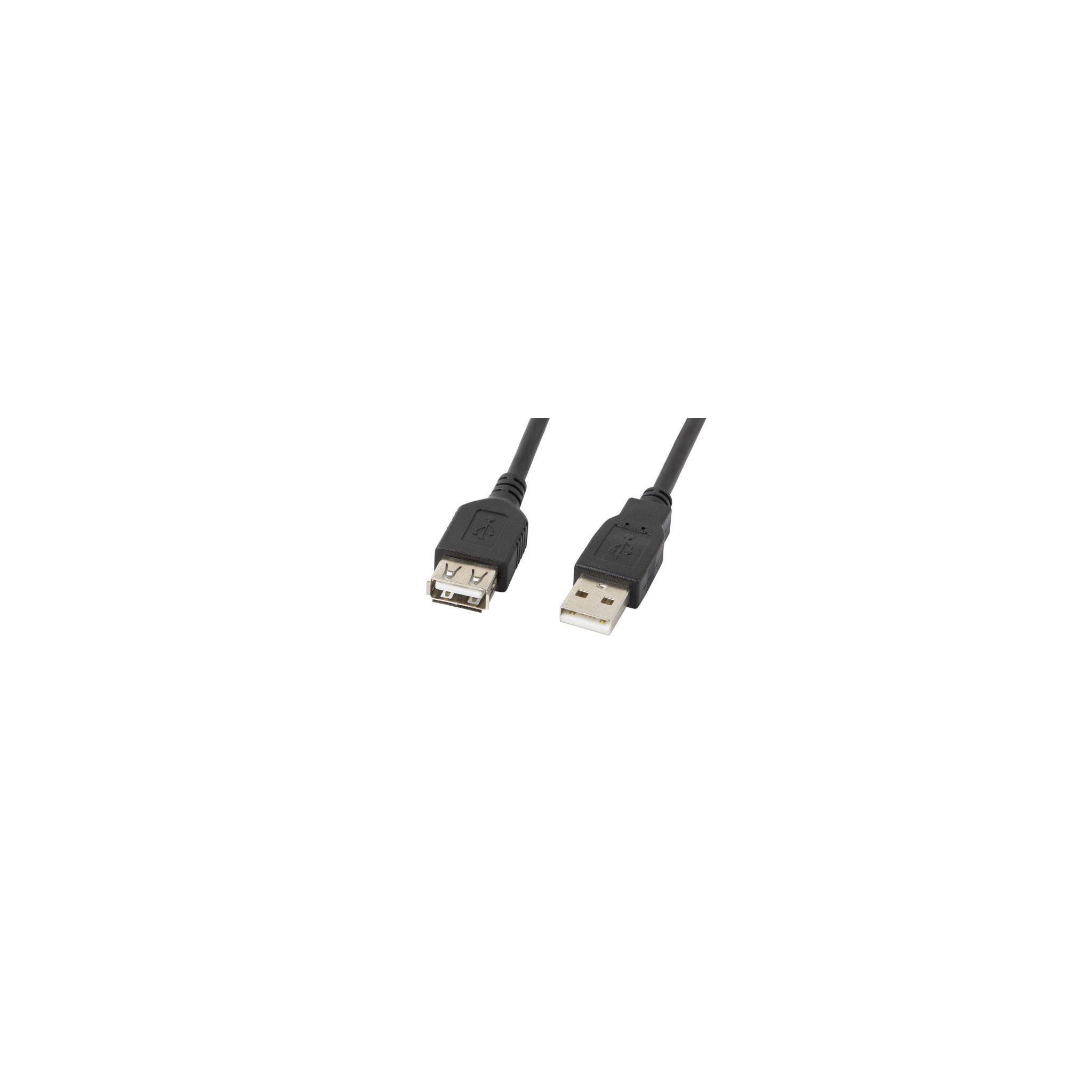 Due cavi USB neri, uno con connettore USB-A e l'altro USB-A.
