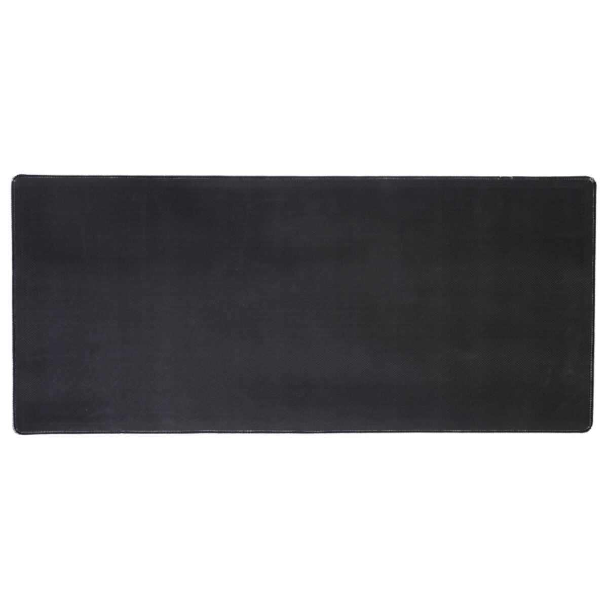 Ein einfarbiges, schwarzes, rechteckiges Mauspad ohne sichtbare Markierungen oder Design.