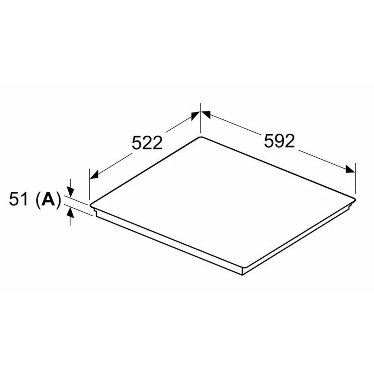 Czarna płyta indukcyjna jest zainstalowana w jasnym blacie, prezentując minimalistyczny design kuchni.