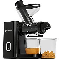 MediaMarkt KITCHENBROTHERS KB4132 - Juicer - 400ml - Slowjuicer Zwart aanbieding