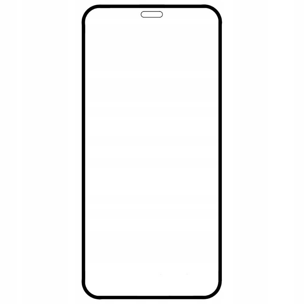 Czarna ochrona ekranu. Ma wycięcie na przedni aparat.