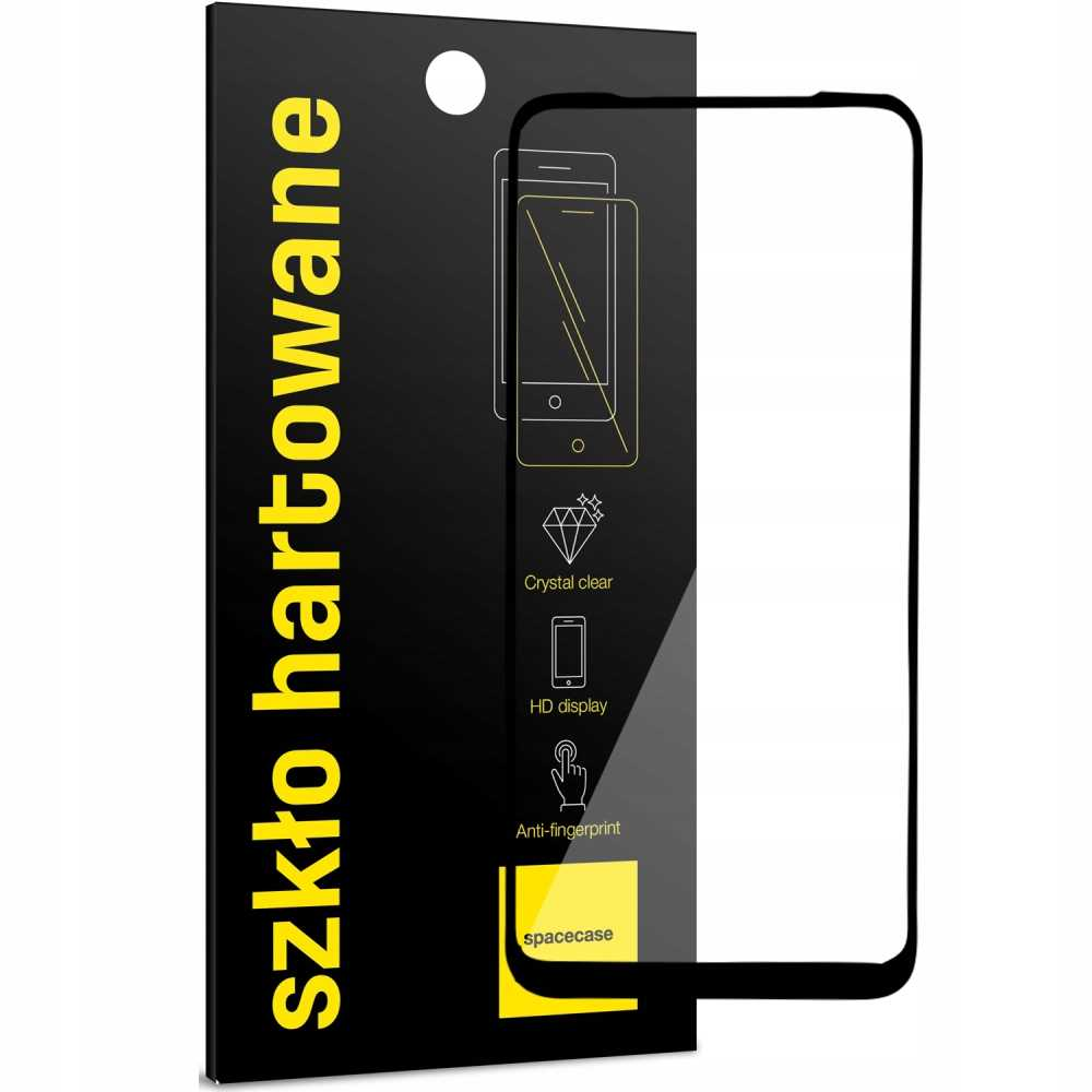 Czarny pakiet z ochraniaczem ekranu i telefon z ochraniaczem ekranu.