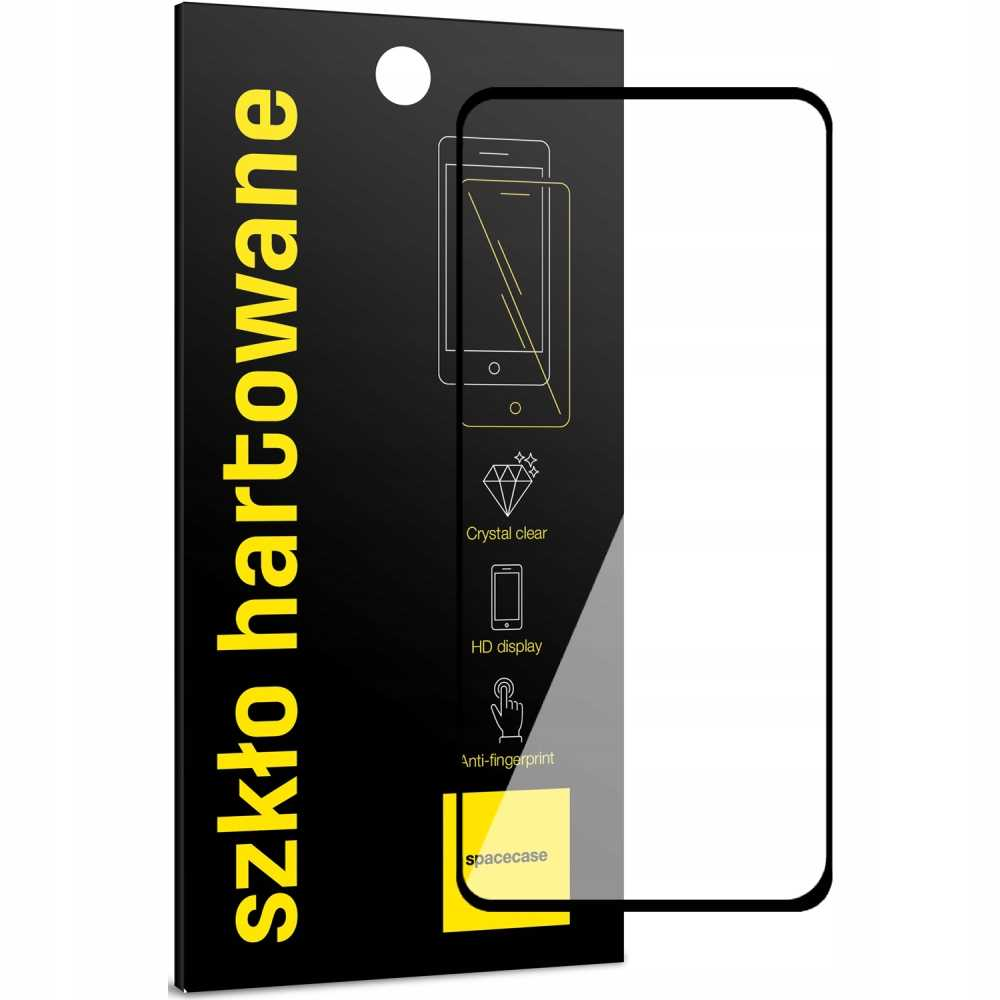 Ochraniacz ekranu i telefon. Ochraniacz ma tekst i obrazy. Telefon wyświetla ikony.