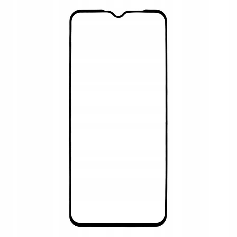 Przezroczysta osłona ekranu telefonu. Białe tło.