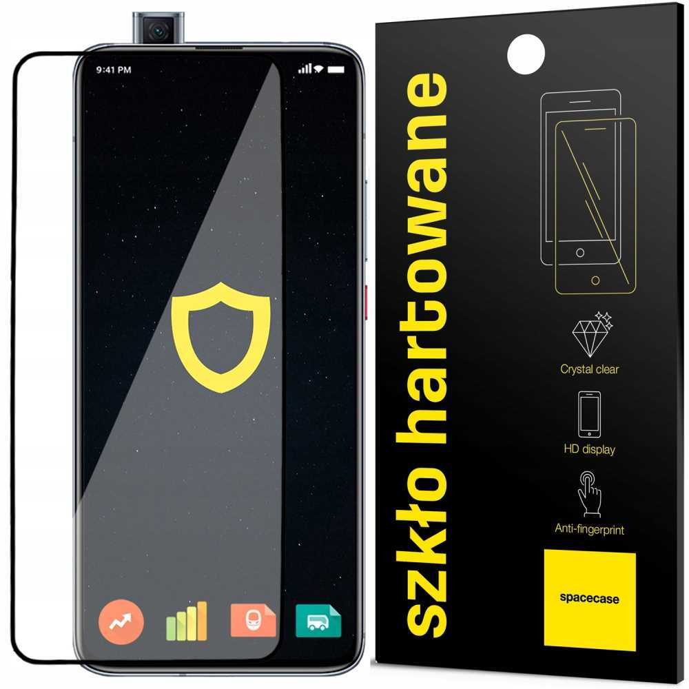 Opakowanie ochronne ekranu telefonu z telefonem i tekstem po polsku.