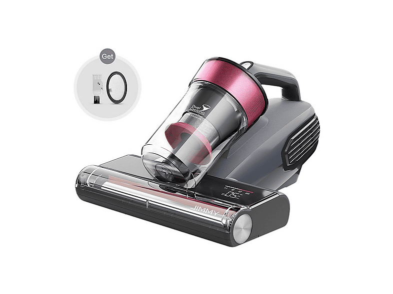 JIMMY BX8 Staubsauger, maximale Leistung: 600 Watt, Grau+Weinrot)