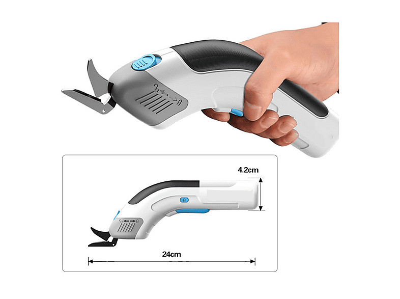 Elektrische Heißschere Mit Einstellbarer Temperatur – Stahlklingen, Display-Anzeige, Ergonomischer Griff, 220V, EU-Stecker
