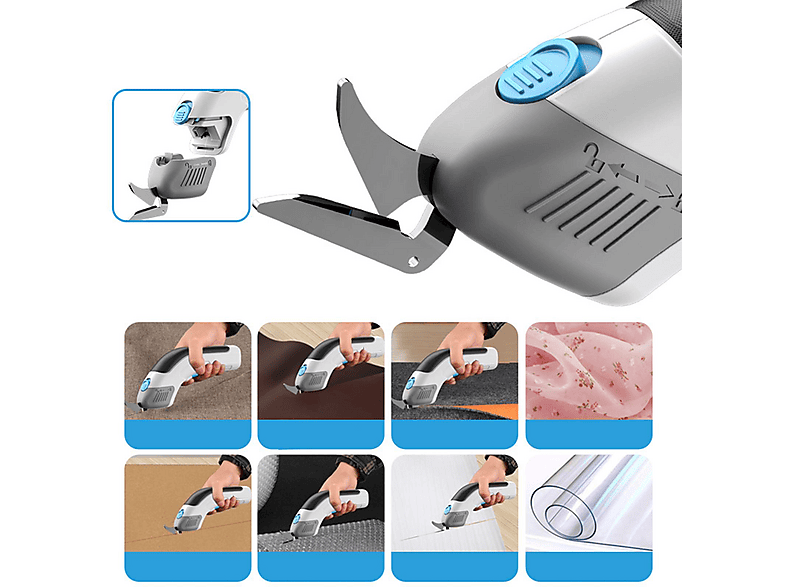 Electric Heating Scissors with Adjustable Temperature, Heated Scissors with Steel Blades and Indicator Light, Comfortable Handle, Versatile Electric Hot Scissors for (EU Plug 220 V