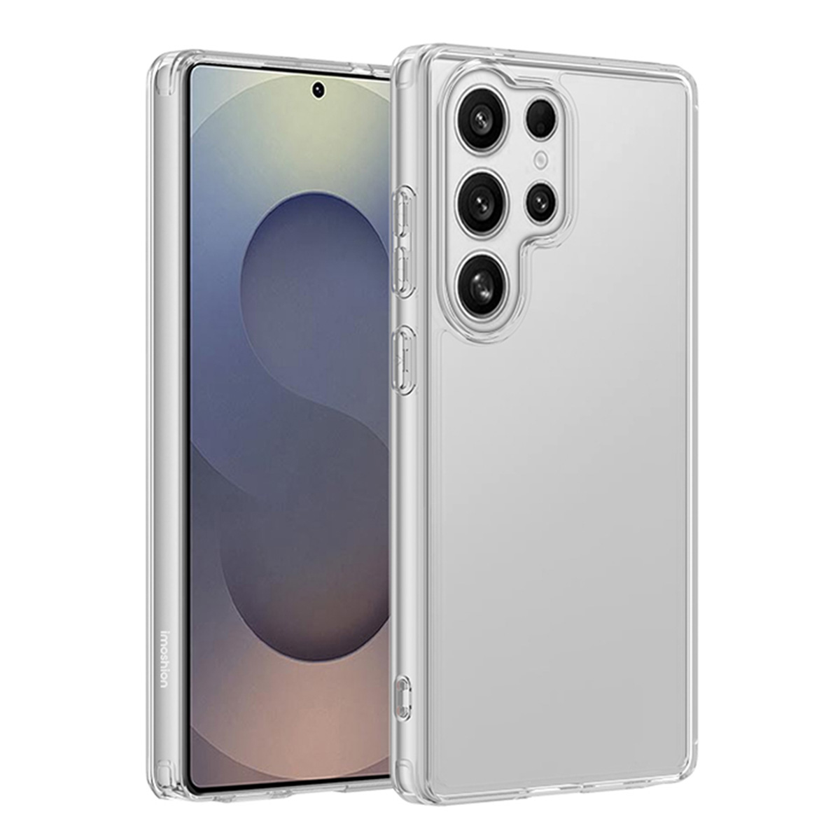 HHUAN per Gigaset GS5 Lite Cover Con Vetro Temperato Pellicola, Custodia Silicone Ultra Sottile Morbido Antiurto, 6.3 Trasparente TPU Bumper Cover per Gigaset GS5 Lite - WMA33