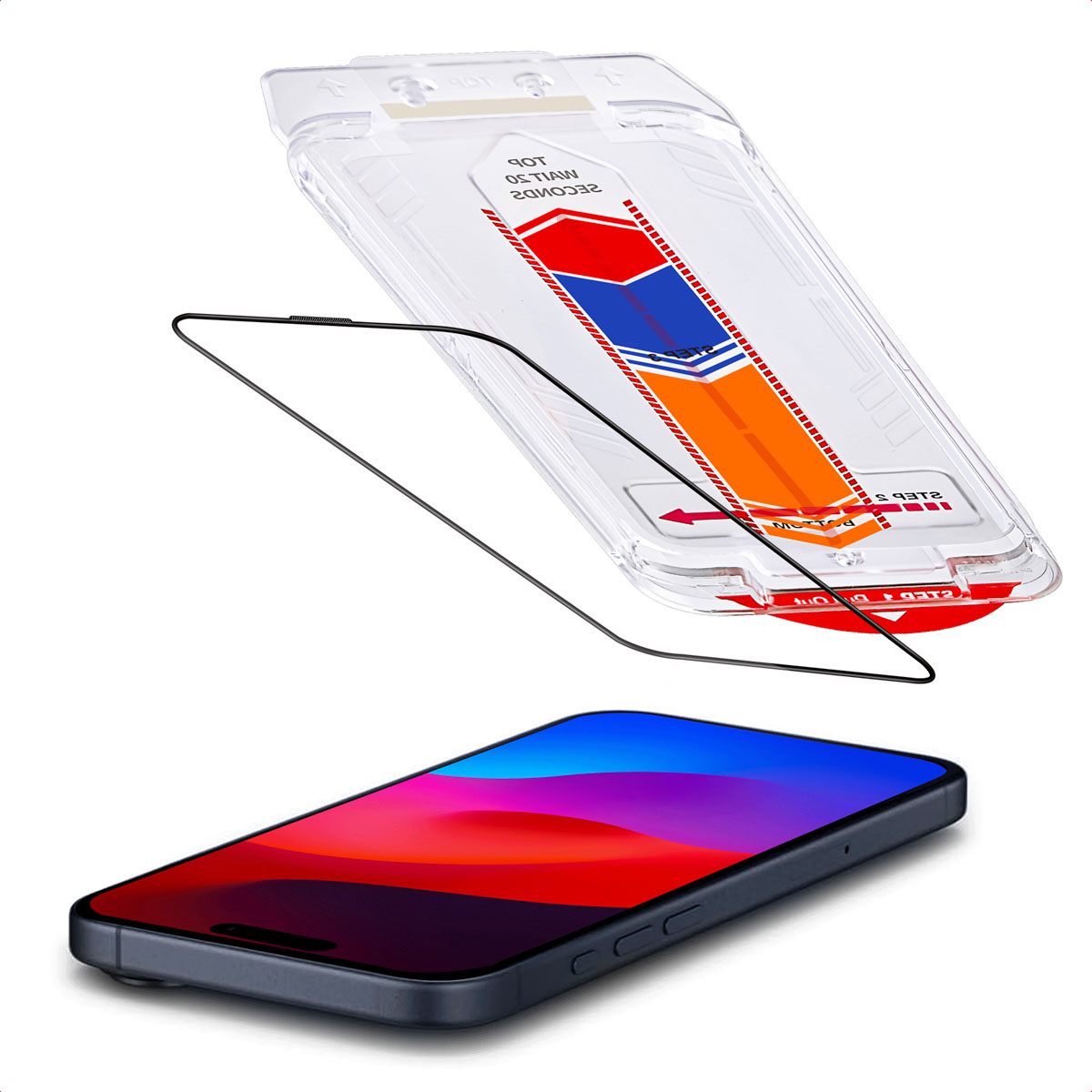 seacosmo Cover per iPhone 11 Pro, Vetro Temperato 9H Integrato per Schermo, Pellicola HD per