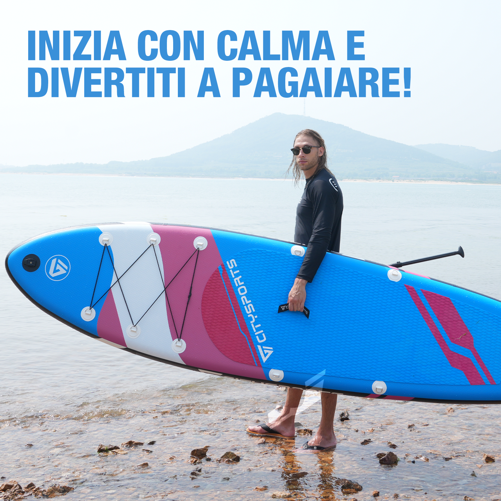 Supporto Per Tazza E Telefono Per Paddleboard E Kayak – Accessorio SUP, Blu, 1 Pezzo