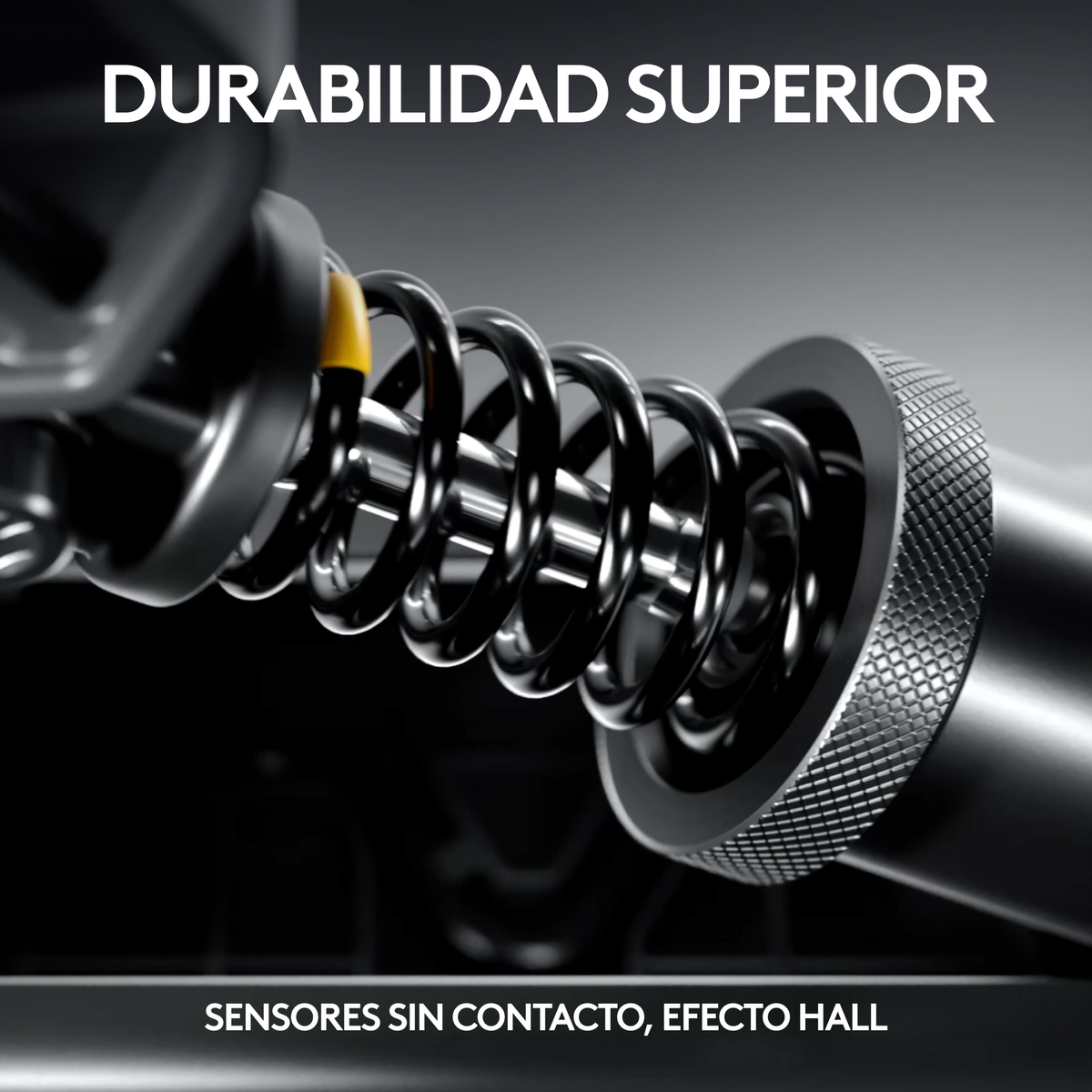 Zbliżenie pedałów do gier pokazujące sprężynę i inne elementy.