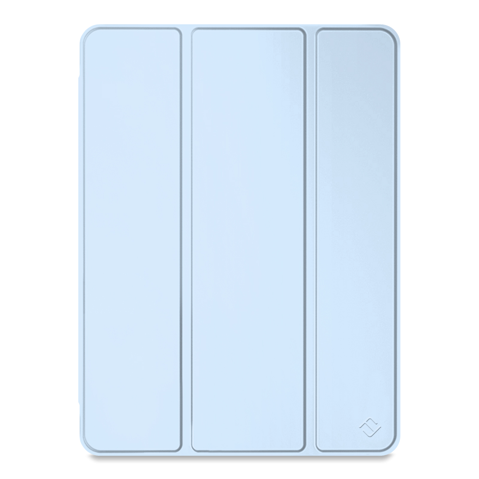 Eine transparente Handyhülle auf einem hellgrünen Telefon. Die Hülle hat einen kreisförmigen Magnetring und zwei Kameralinsen.