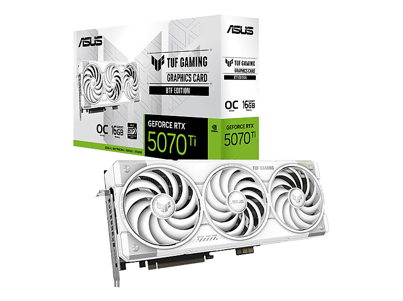ASUS TUF-RTX5070TI-O16G-BTF-WHITE NVIDIA GeForce RTX 5070 Ti 16 GB