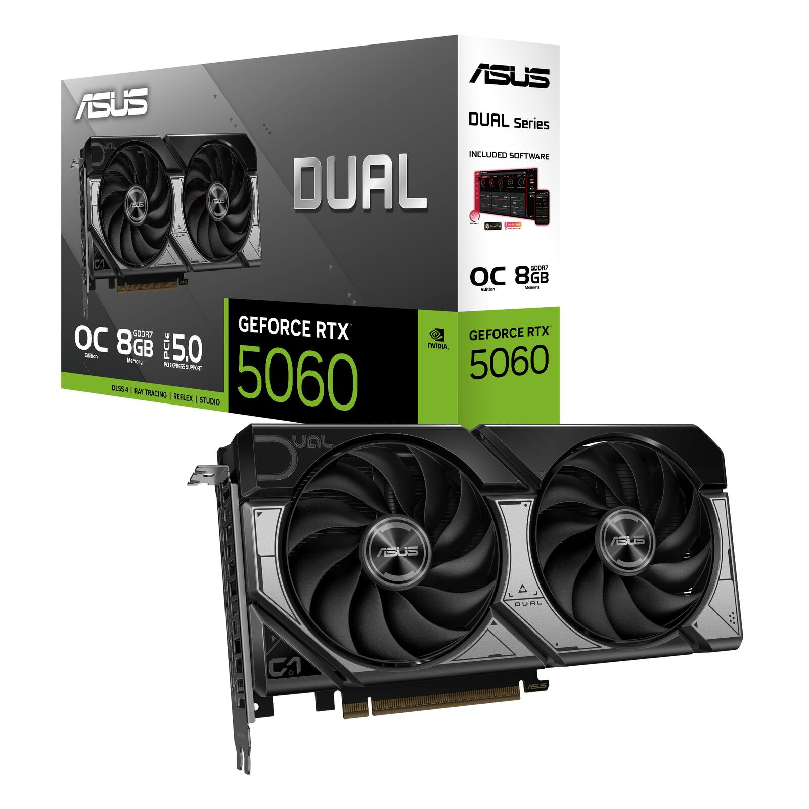 ASUS Dual OC GDDR7 128Bit HDMI/DP GeForce RTX™ 5060 8 GB Ekran Kartı