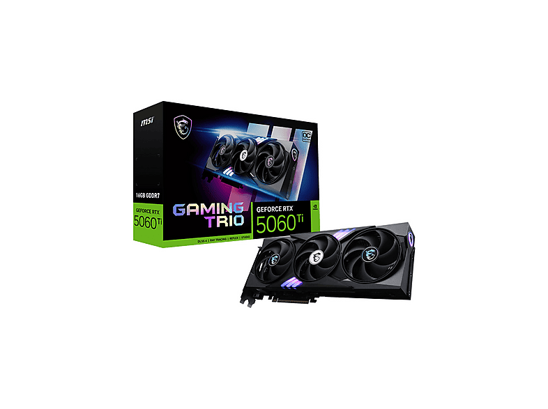 MSI GEFORCE RTX 5060 TI 16G GAMING TRIO OC (NVIDIA, Grafikkarte