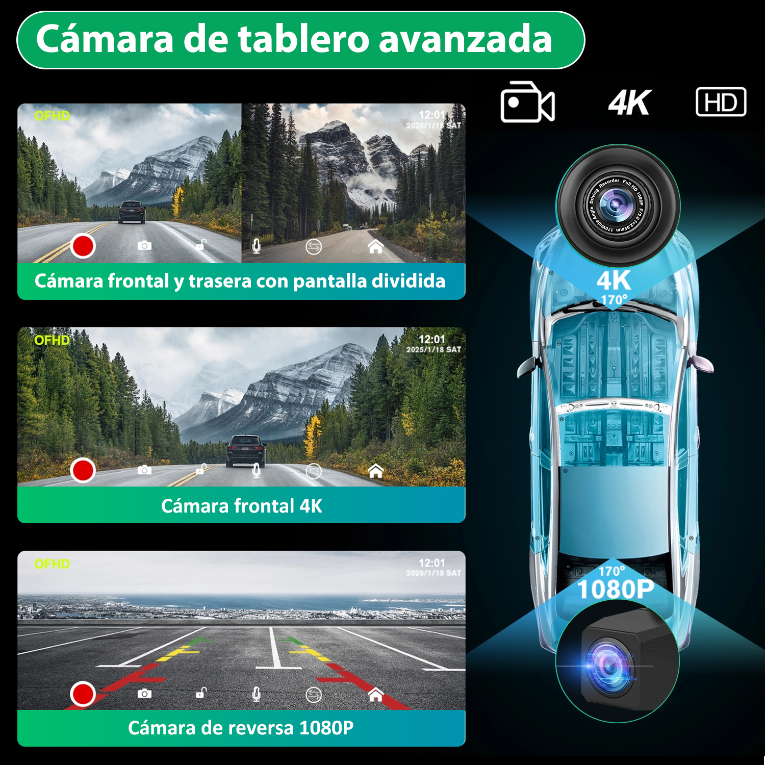 Un teléfono plegable azul con cámara, procesador y pantalla de batería, con estadísticas de rendimiento.