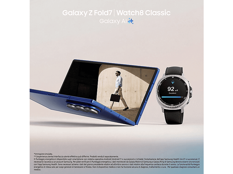 Samsung MZAL8512 512GB◆使用18時間◆健康100% SAMSUNG Galaxy Z Fold7, Azul, Móvil Android, 512 GB, 12 GB RAM, 8