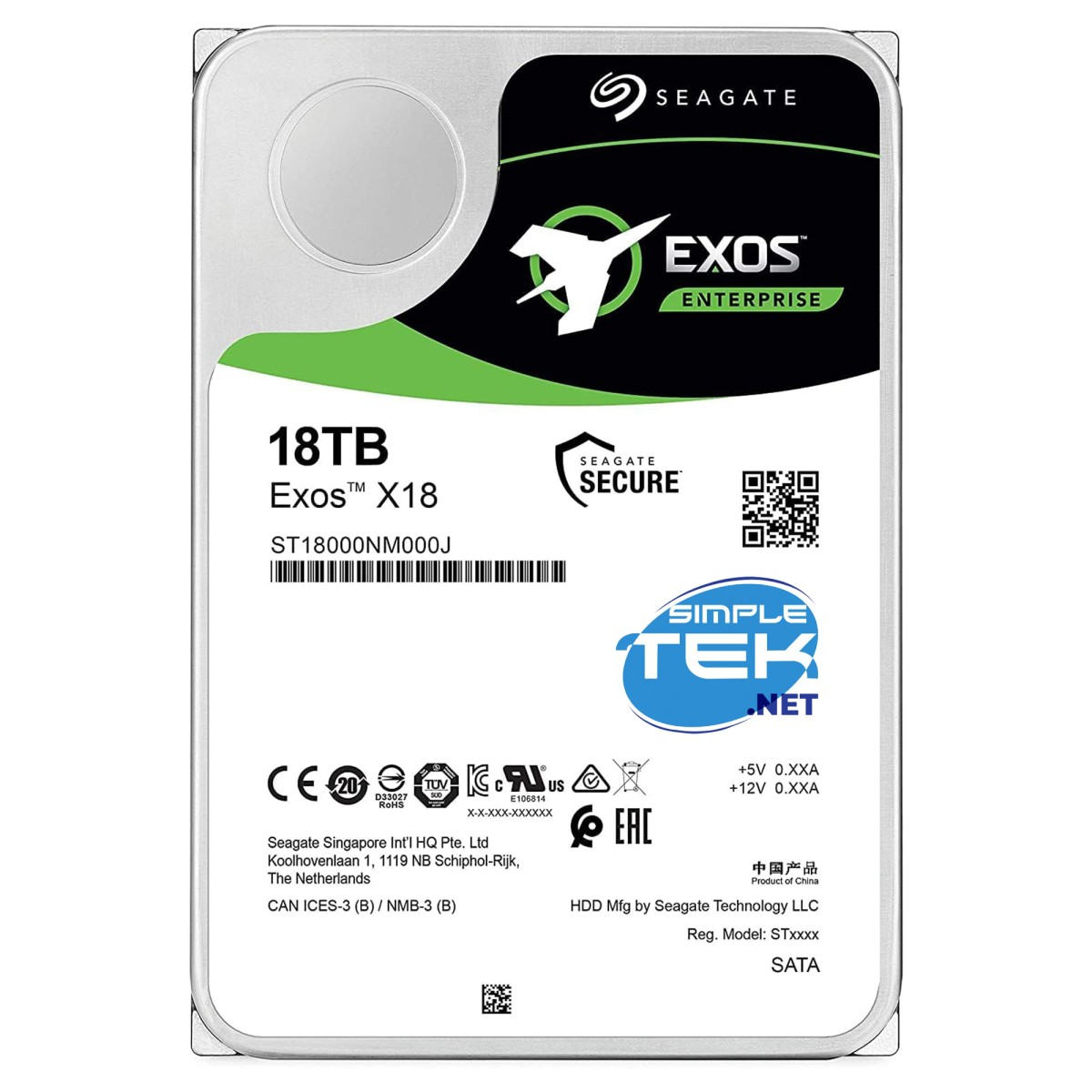 SEAGATE ST18000NM000J EXOS X18 SATA 18 TB Dahili SSD Disk Fiyat