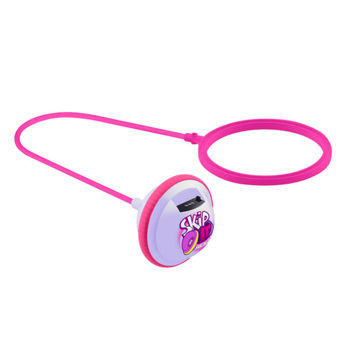 Juguete de cuerda de salto rosa con contador.