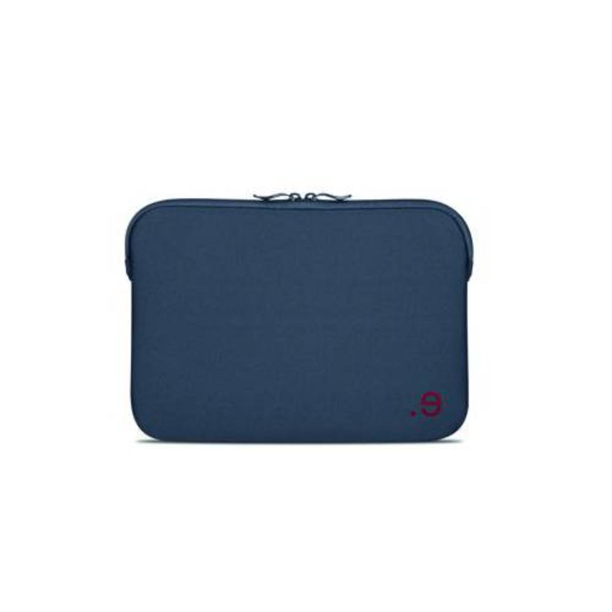 Una custodia blu per laptop con il logo .9 nell'angolo in basso a destra.