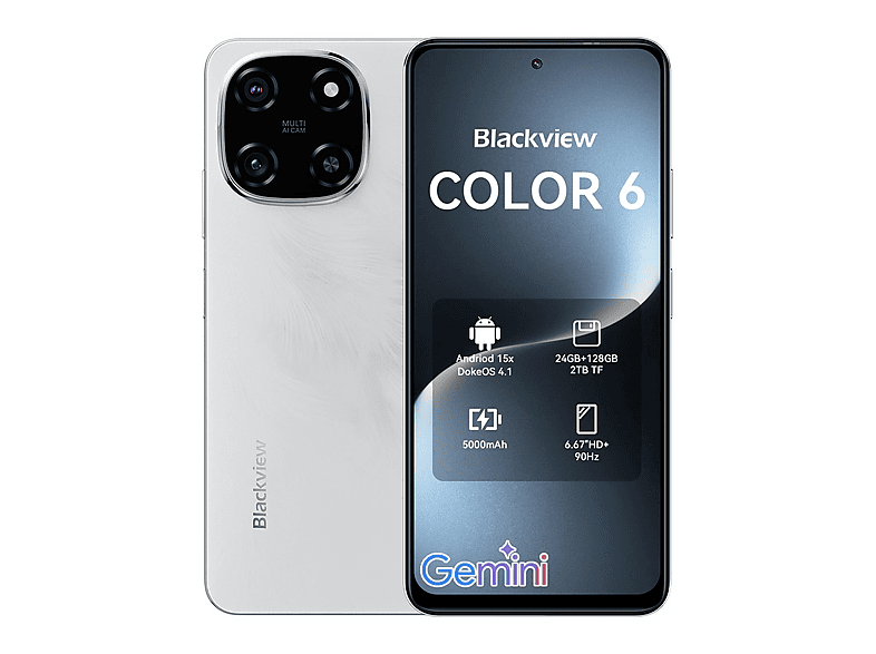 BLACKVIEW COLOR 6 128 GB Weiß Dual SIM