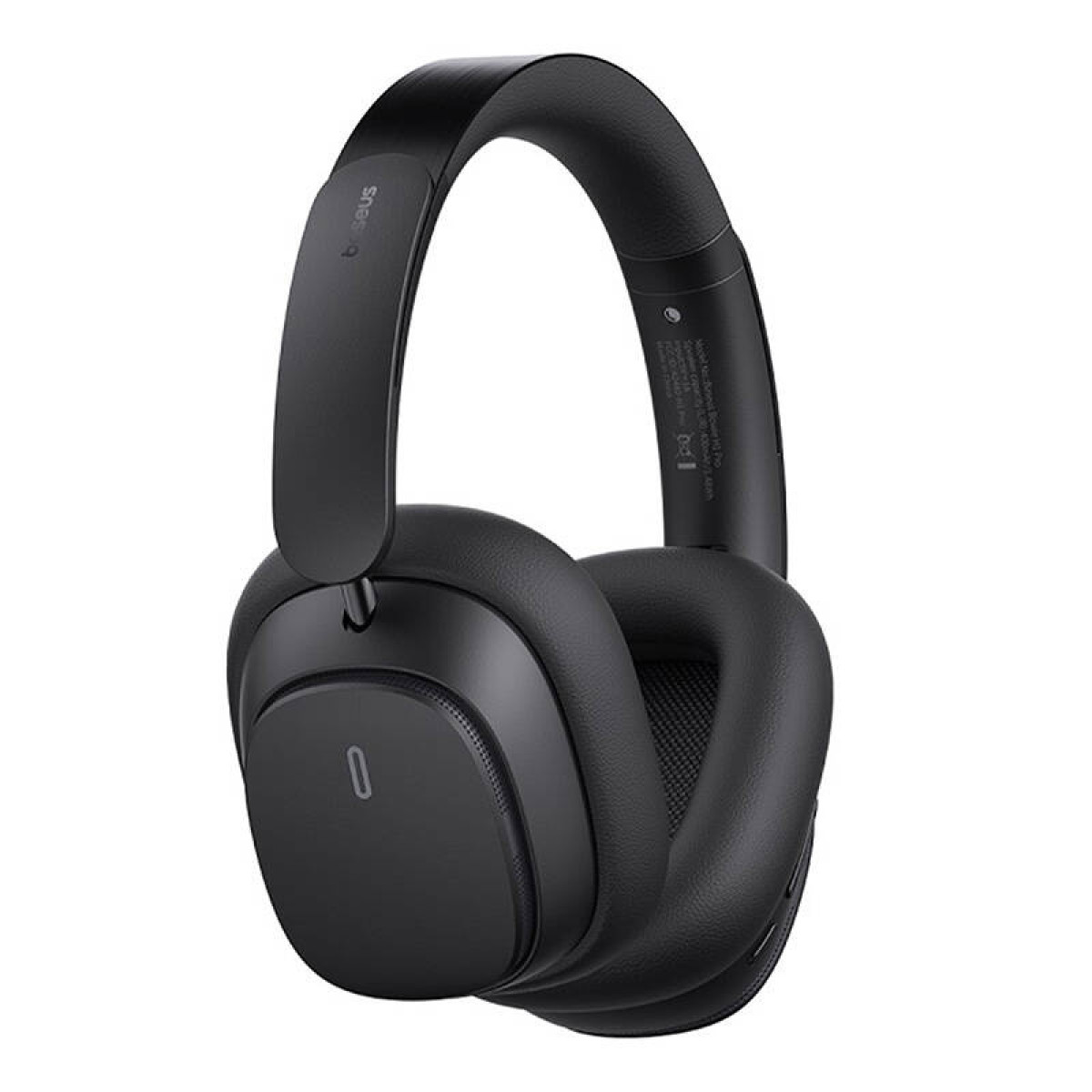 Cuffie over-ear nere. Il marchio 'Baseus' è visibile sulla fascia.