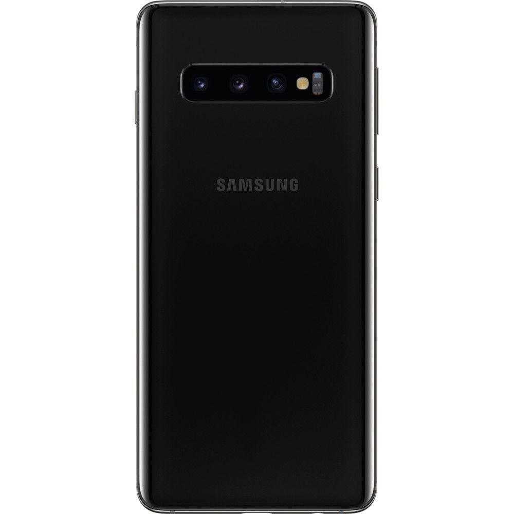 Czarny tył telefonu Samsung. Widoczny potrójny aparat i logo Samsung.