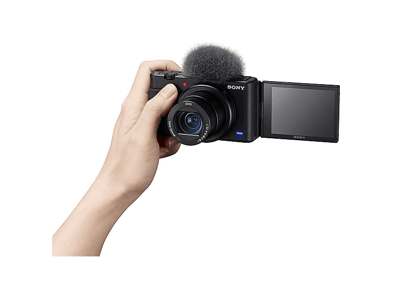 Elonbo Custodia per Sony ZV-1 / ZV-1F / ZV-1 II Fotocamera Digitale, 4K Video Streaming Camera Hard Travel Storage Cover Holder, Tasca Mesh si Adatta Alla Scheda di Memoria del Caricabatteria. Giallo