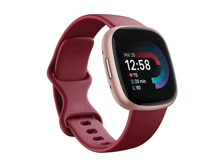 FITBIT Versa 4 Smartwatch Aluminium, Rot