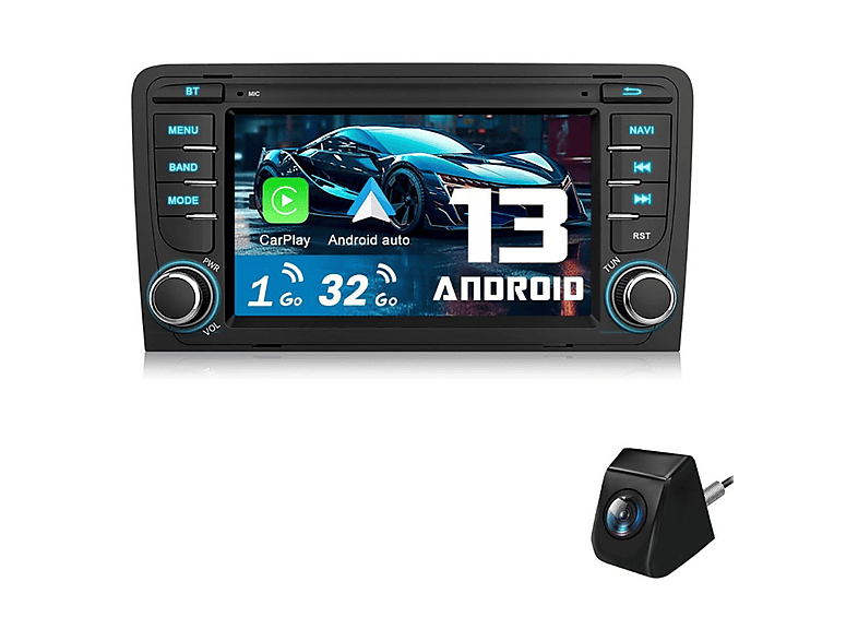 JUNSUN AUDI A3 S3 RS3 KAM RADIO, FM, AM, Bluetooth, Schwarz | SATURN