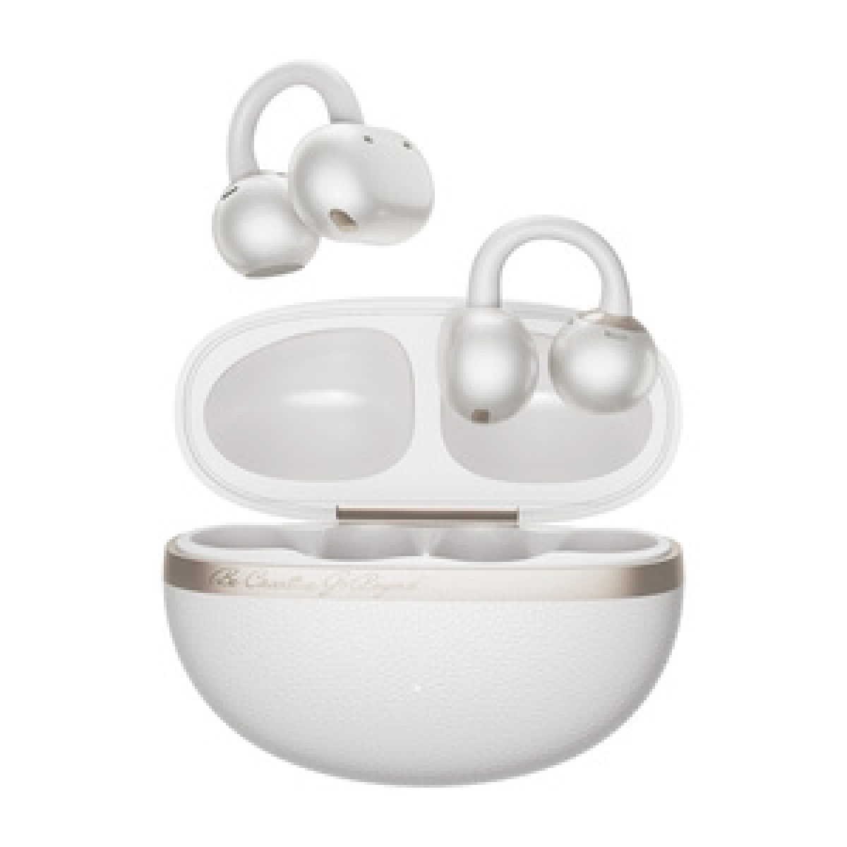 QCY C50 Crossky  6.0 Çift Cihaz Çift Mıknatıs 35 Saat Dinleme 4 Mic. Gürültü Engelleme Bluetooth Küpe Kulaklık Beyaz