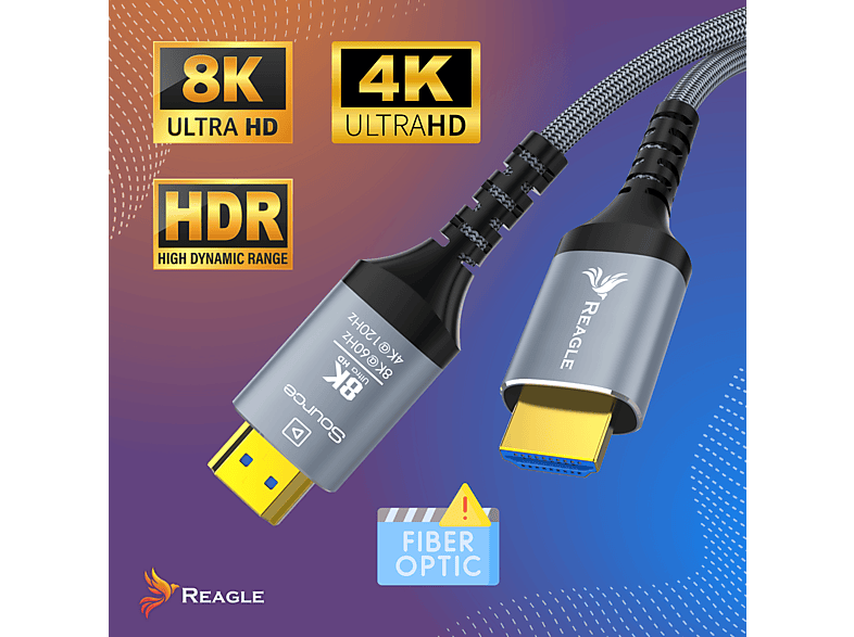 RooaRooz Cavo HDMI 2.0 Alta Velocità 1,8 M – 18 Gbps, 4K@60Hz, 2K@144Hz, ARC/eARC, HDCP2.2, Compatibile Con PS5, TV, Soundbar
