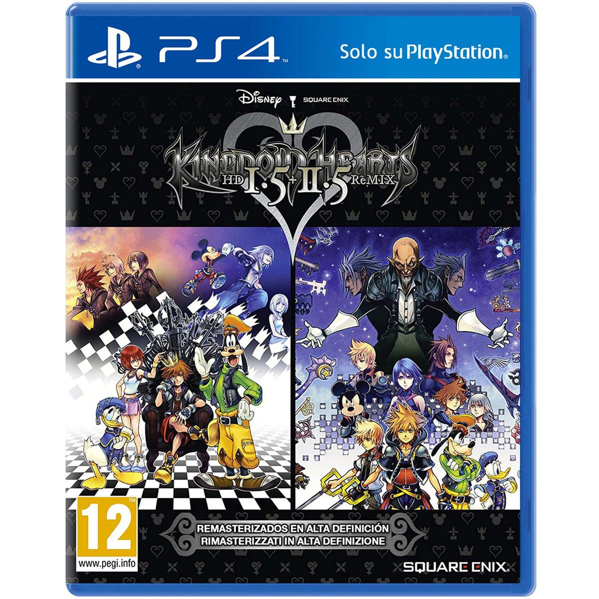 Custodia del gioco PS4 per Kingdom Hearts. I personaggi del gioco sono sulla copertina.