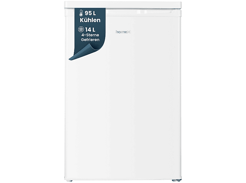 HOMEX CS1091E-W Kühlschrank (E, 850 mm hoch, Weiß)