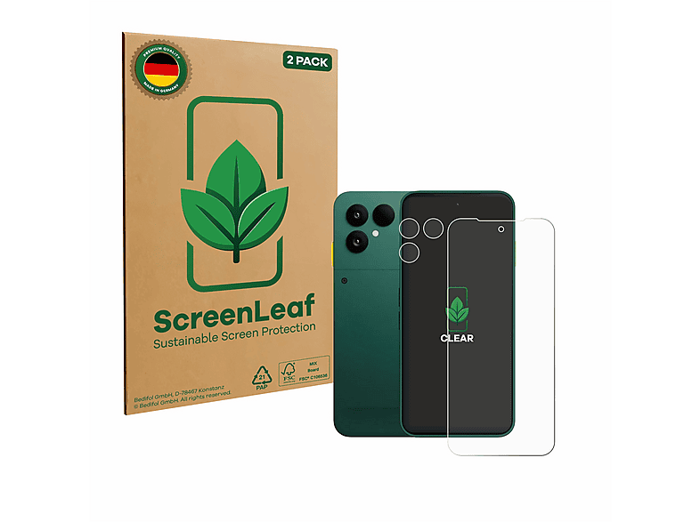 ScreenLeaf Displayschutzfolie Für Fujifilm X-E5 – 2 Stück, Nachhaltig, Kratzfest, Made In Germany