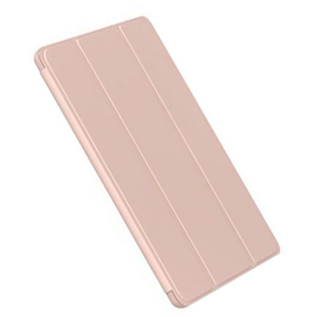 Custodia per tablet rosa, chiusa.