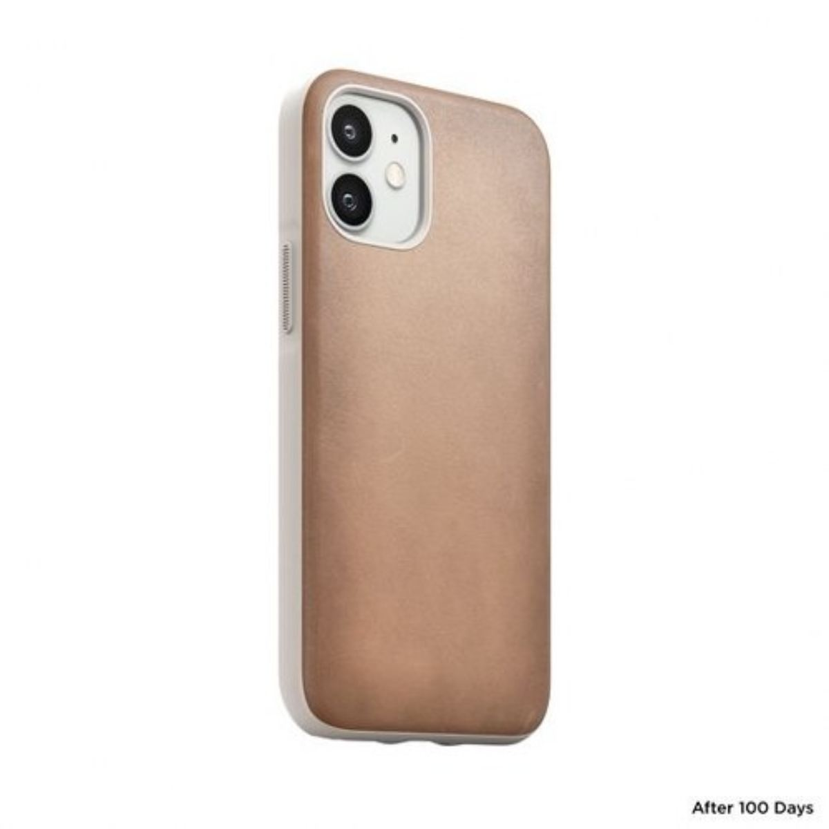 Custodia per telefono, colore marrone chiaro.